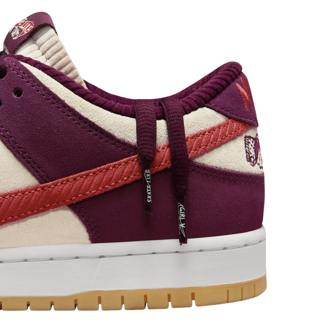 Nike SB Dunk Low QS Skate Like a Girl Dark Beetroot Light Crimson