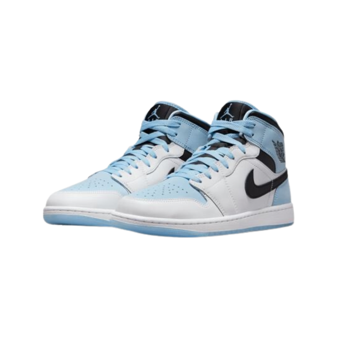 Air Jordan 1 Mid Reverse Ice Blue Black White