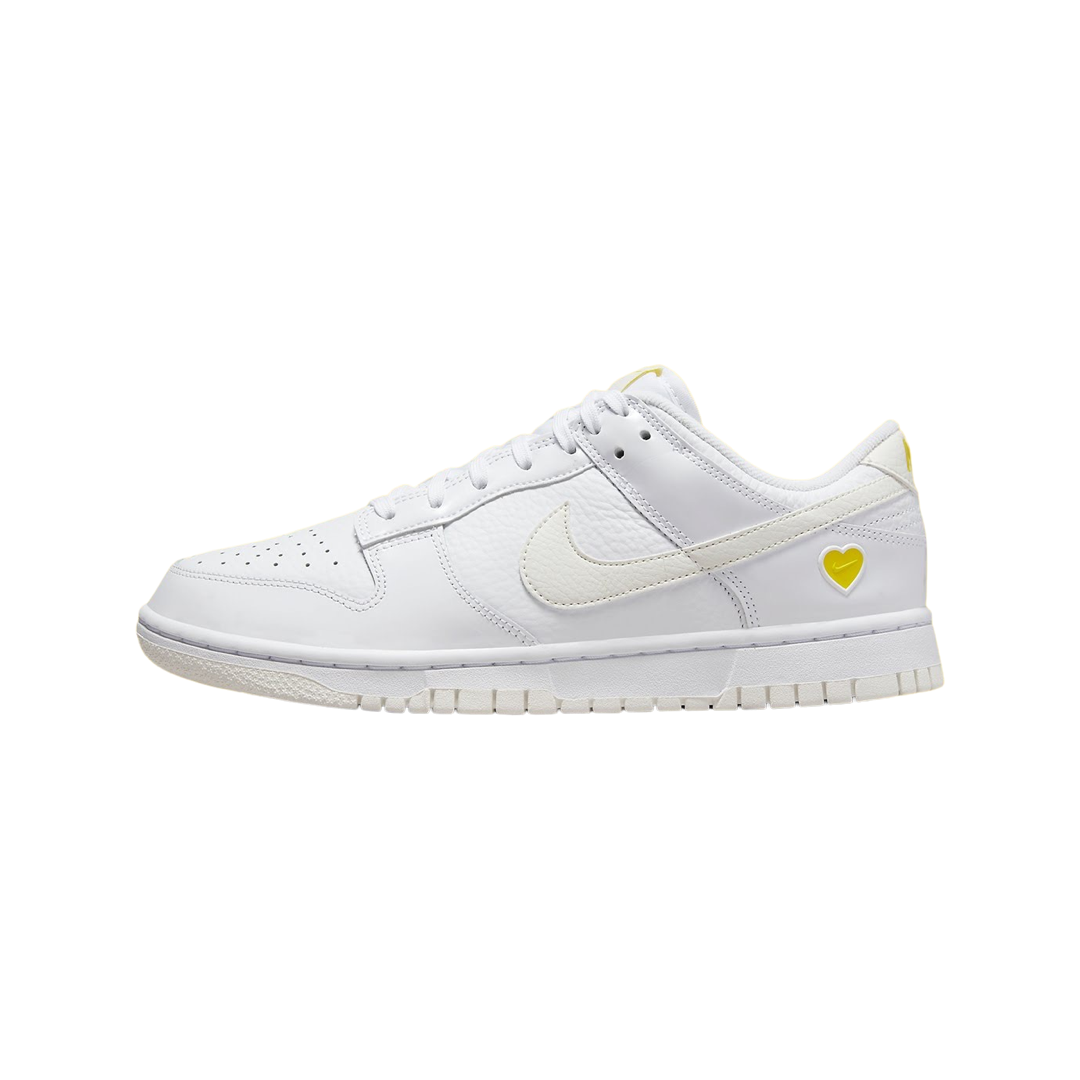 Nike Women's Dunk Low Valentine's Day Yellow Heart White