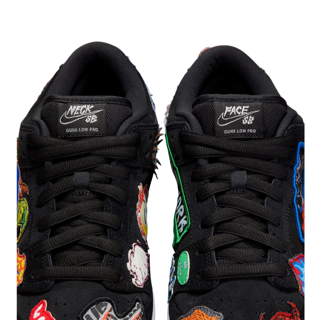 Nike SB Dunk Low Neck Face Black White Multi Colour