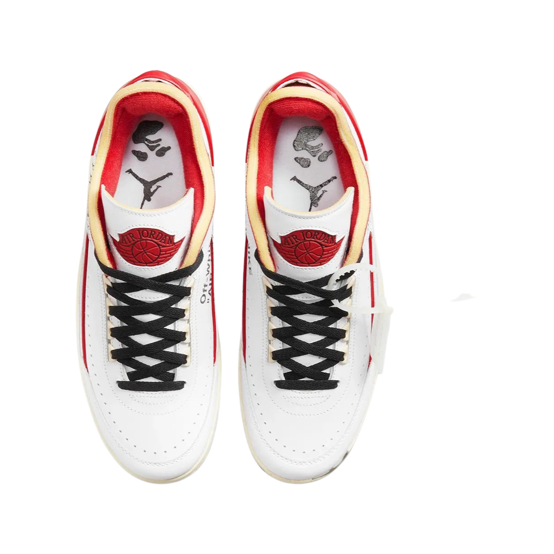 Off-White x Air Jordan 2 Retro Low SP White Varsity Red