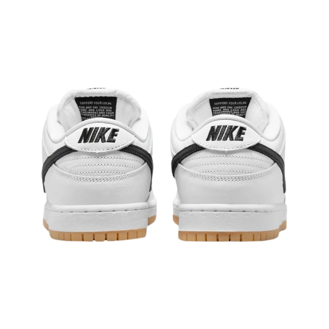 Nike SB Dunk Low White Gum White Black White Gum Light Brown