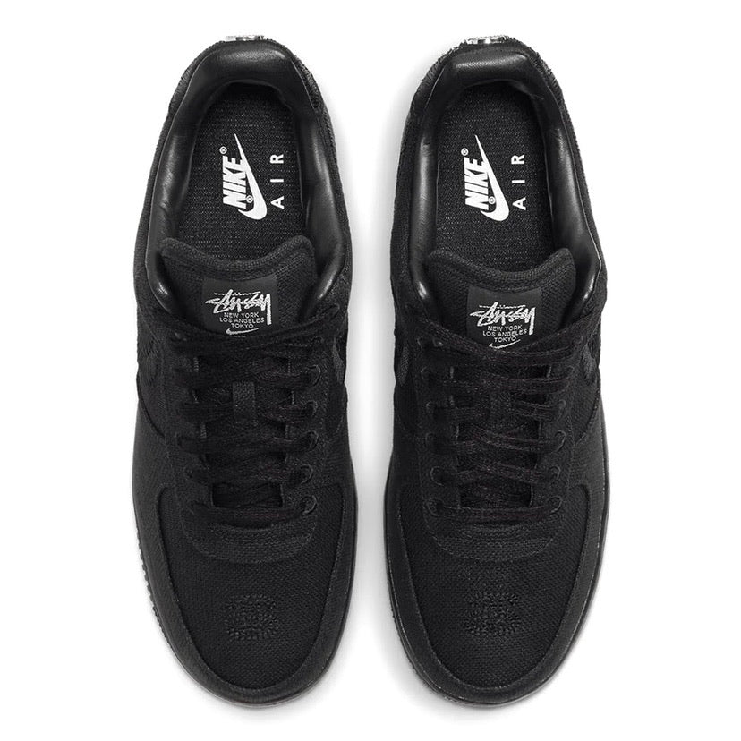 Air Force 1 Low x Stussy Black Black