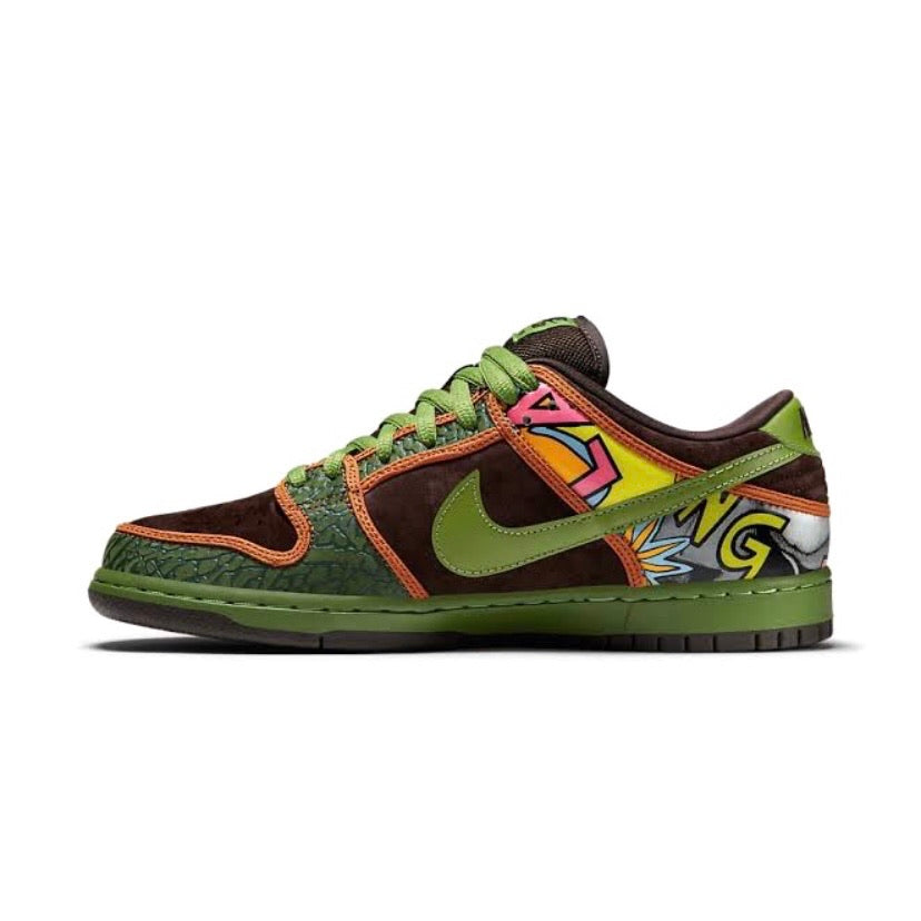 Nike SB Dunk Low Premium DLS SB QS De La Soul Safari Altitude Green Baroque Brown