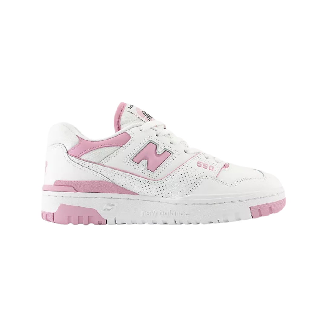 Women's New Balance 550 White Bubblegum Pink