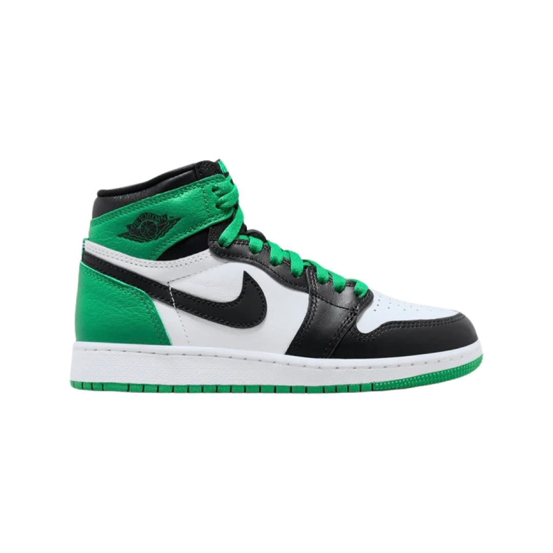 Air Jordan 1 High GS Lucky Green Black White