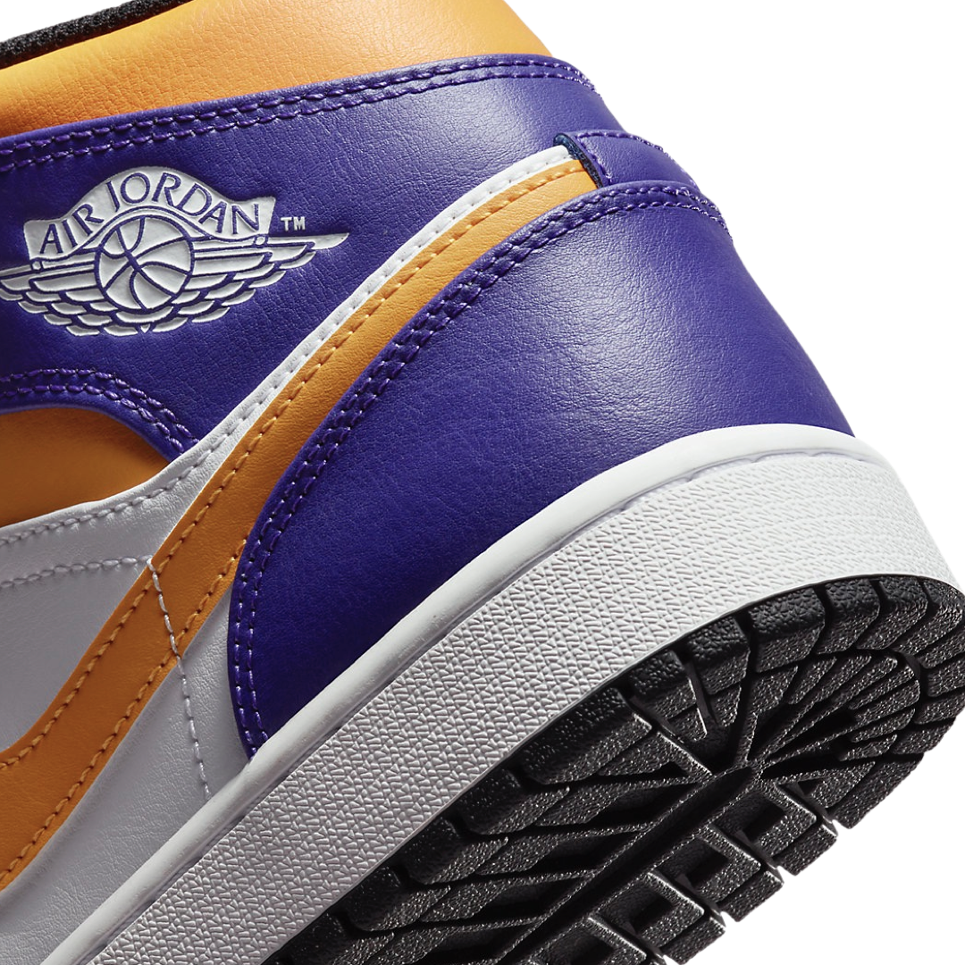 Air Jordan 1 Mid Purple White Yellow Black