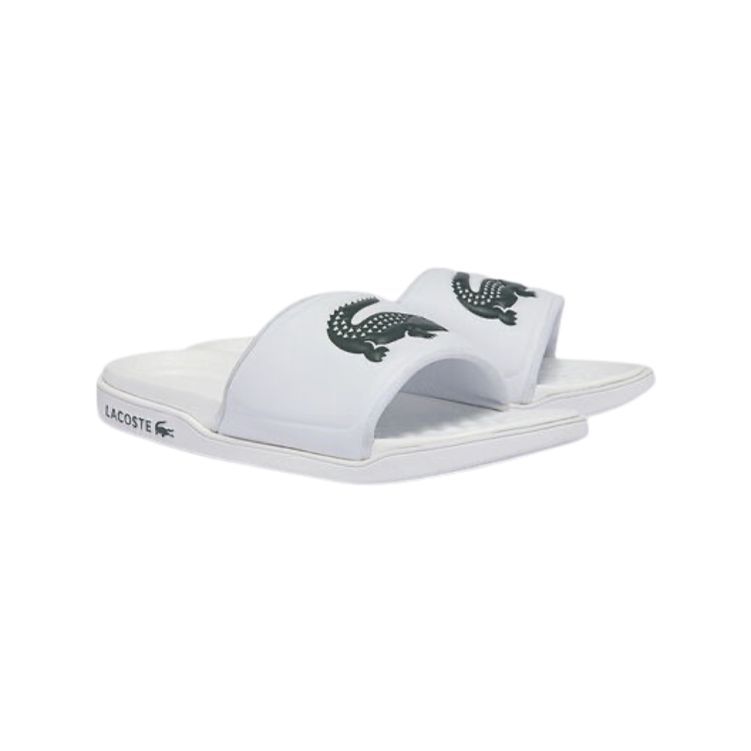 Lacoste Croco Dualiste Slide 0722 White Dark Green