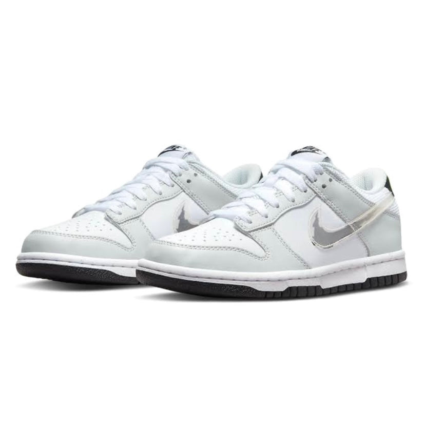 Nike Dunk Low GS Glitch Swoosh Photon Grey