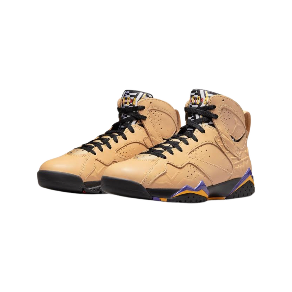 Air Jordan 7 Retro Vachetta Tan Shimmer Black Sapphire