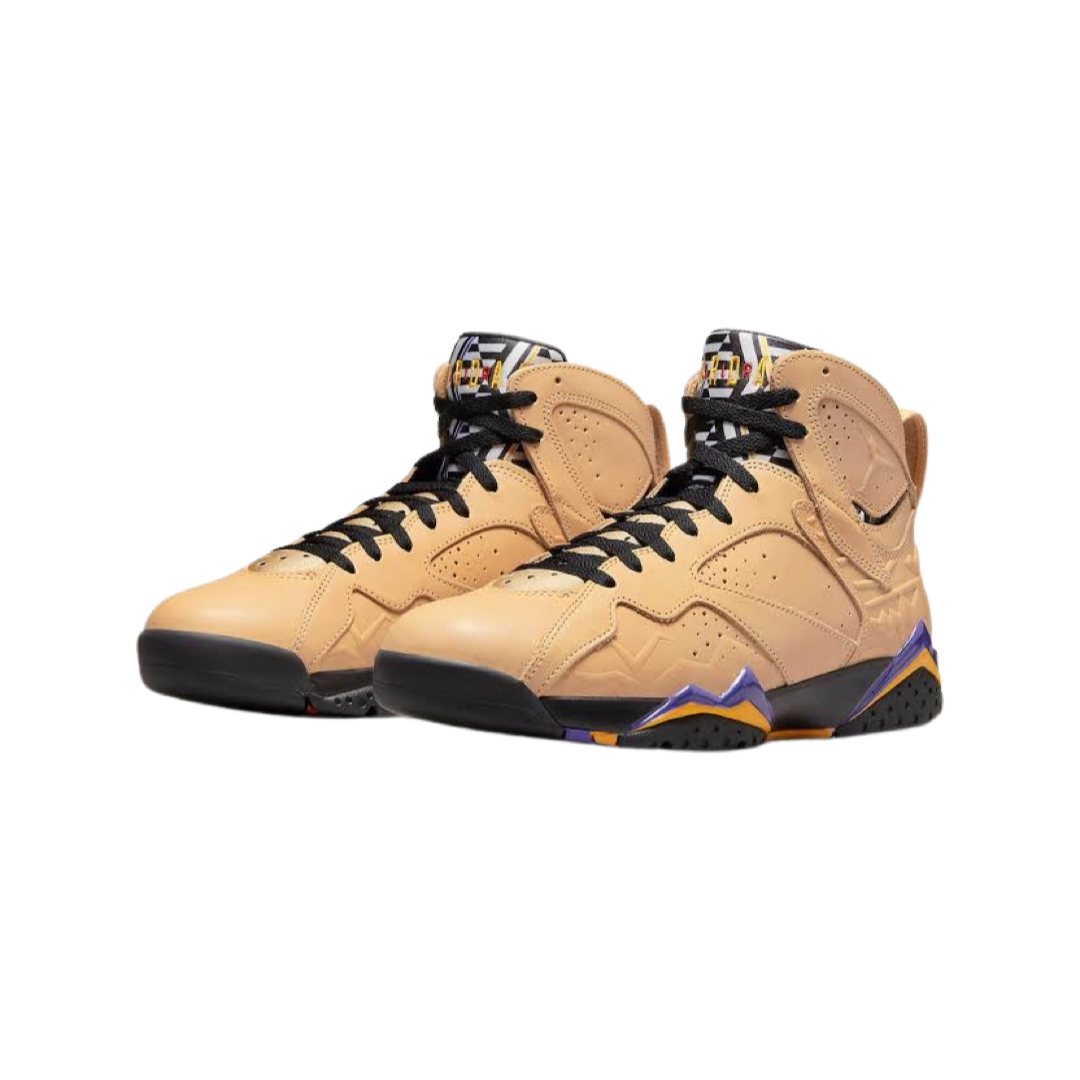 Air Jordan 7 Retro Vachetta Tan Shimmer Black Sapphire