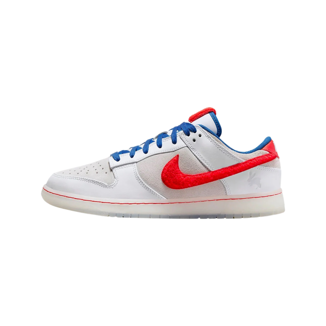 Nike Dunk Low Retro PRM Year of the Rabbit White Crimson Varsity Royal