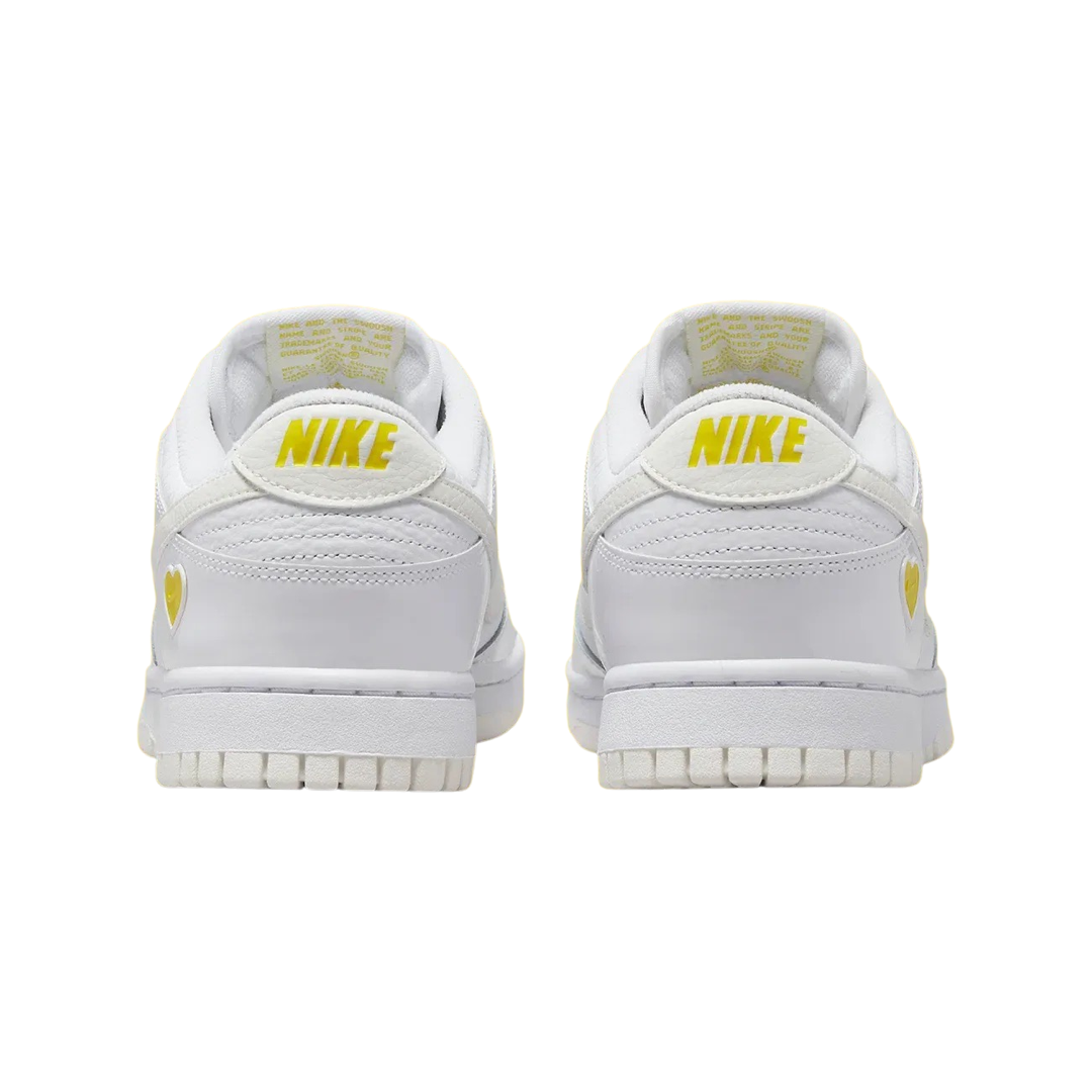 Nike Women's Dunk Low Valentine's Day Yellow Heart White