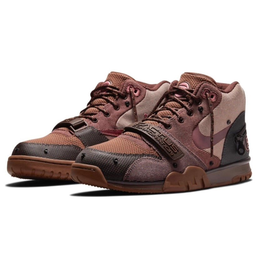 Travis Scott x Nike Air Trainer 1 Cactus Jack Light Chocolate Rust Pink