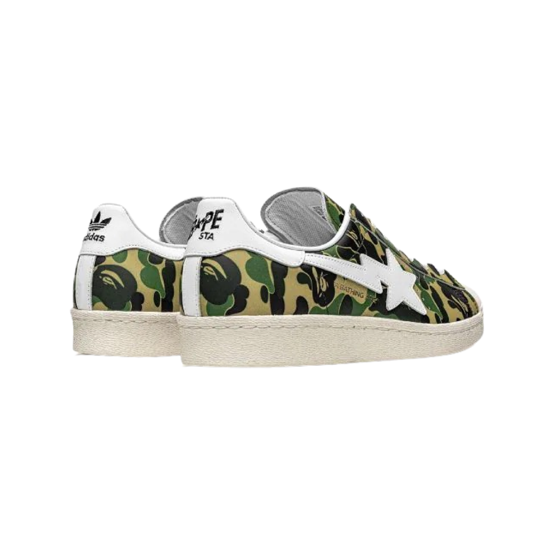 adidas x Bape Superstar 80's Green Camo Multi