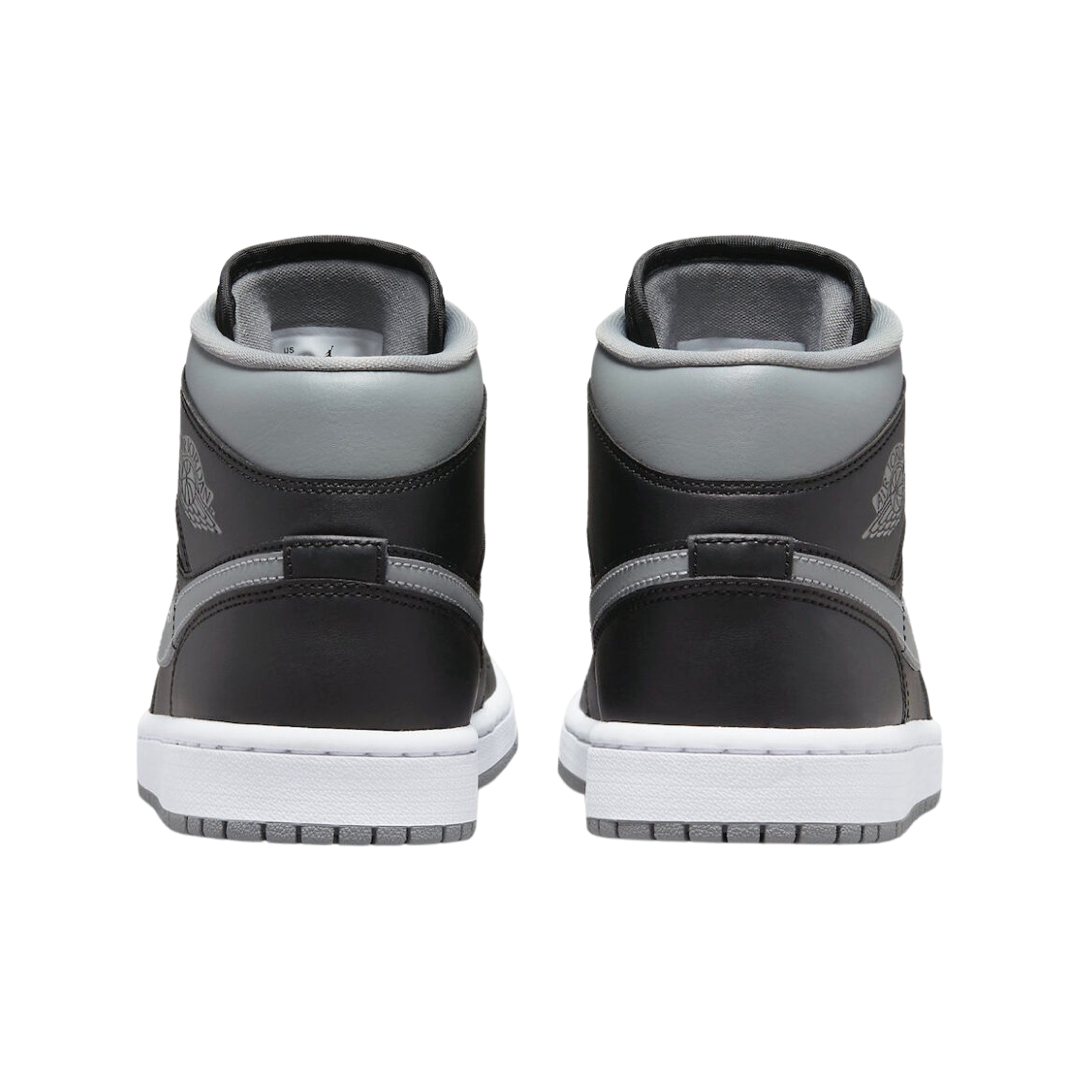 Women's Air Jordan 1 Mid Shadow 2022 Black Particle Grey White