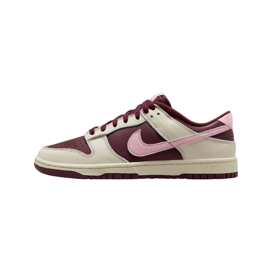 Nike Women's Dunk Low Premium Valentines Day Pale Ivory Medium Soft Pink Might Maroon