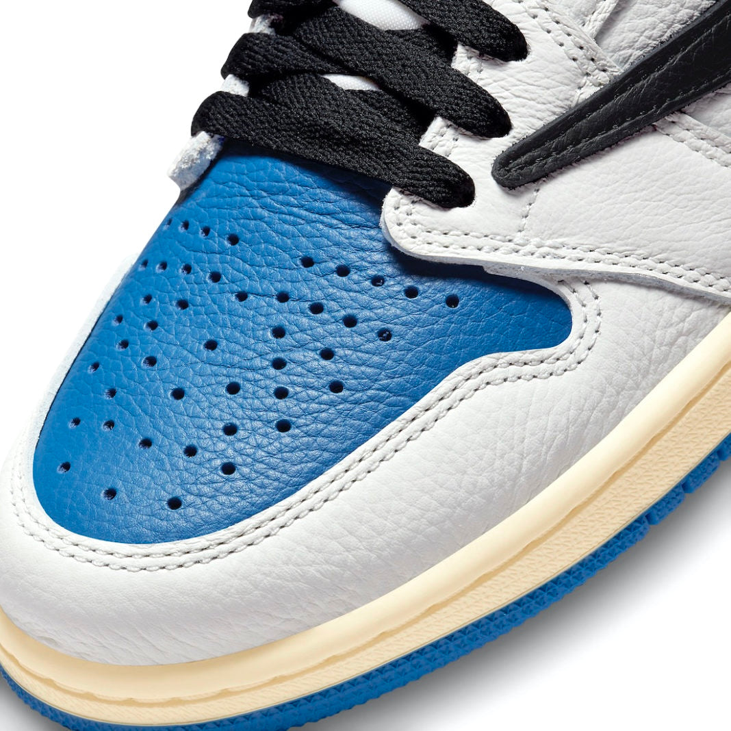 Travis Scott x Fragment x Air Jordan 1 Retro High White Black Royal Sail