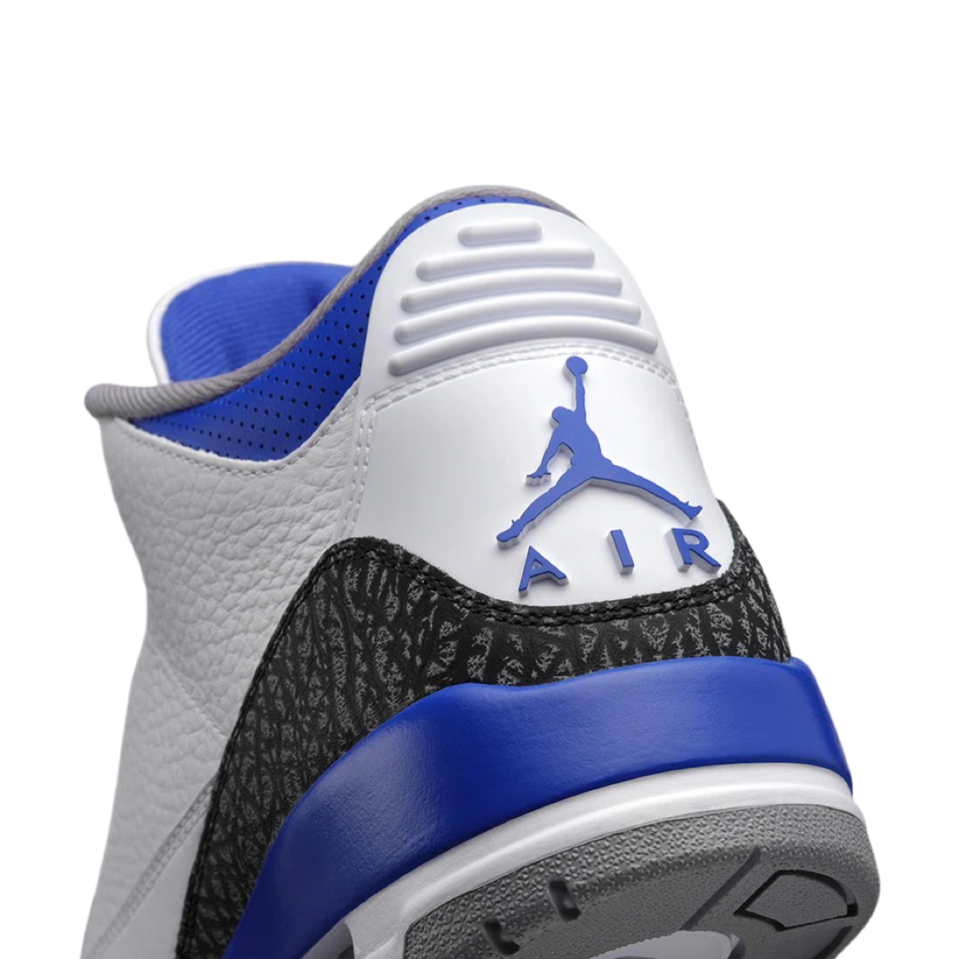 Air Jordan 3 Retro White Racer Blue Black