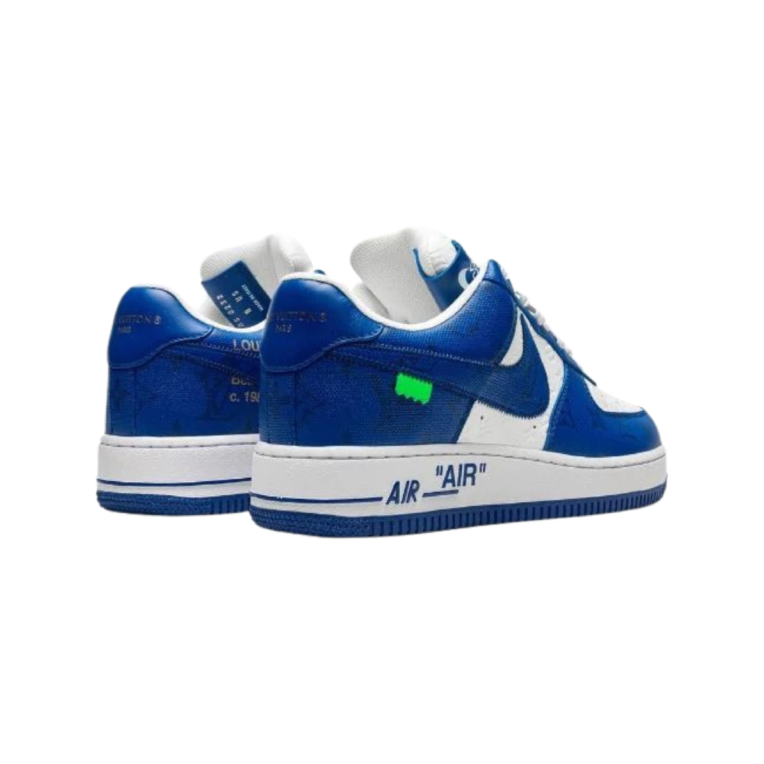 Louis Vuitton x Off White Air Force 1 Low Royal Blue White By Virgil Abloh