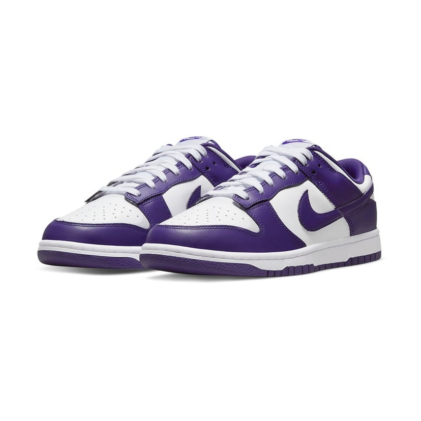 Dunk Low White Court Purple