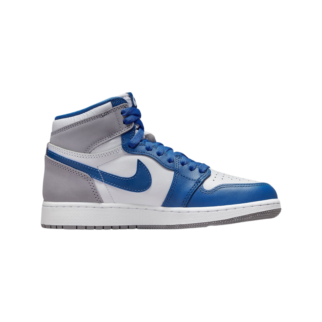 Air Jordan 1 High OG Retro GS True Blue White Cement Grey