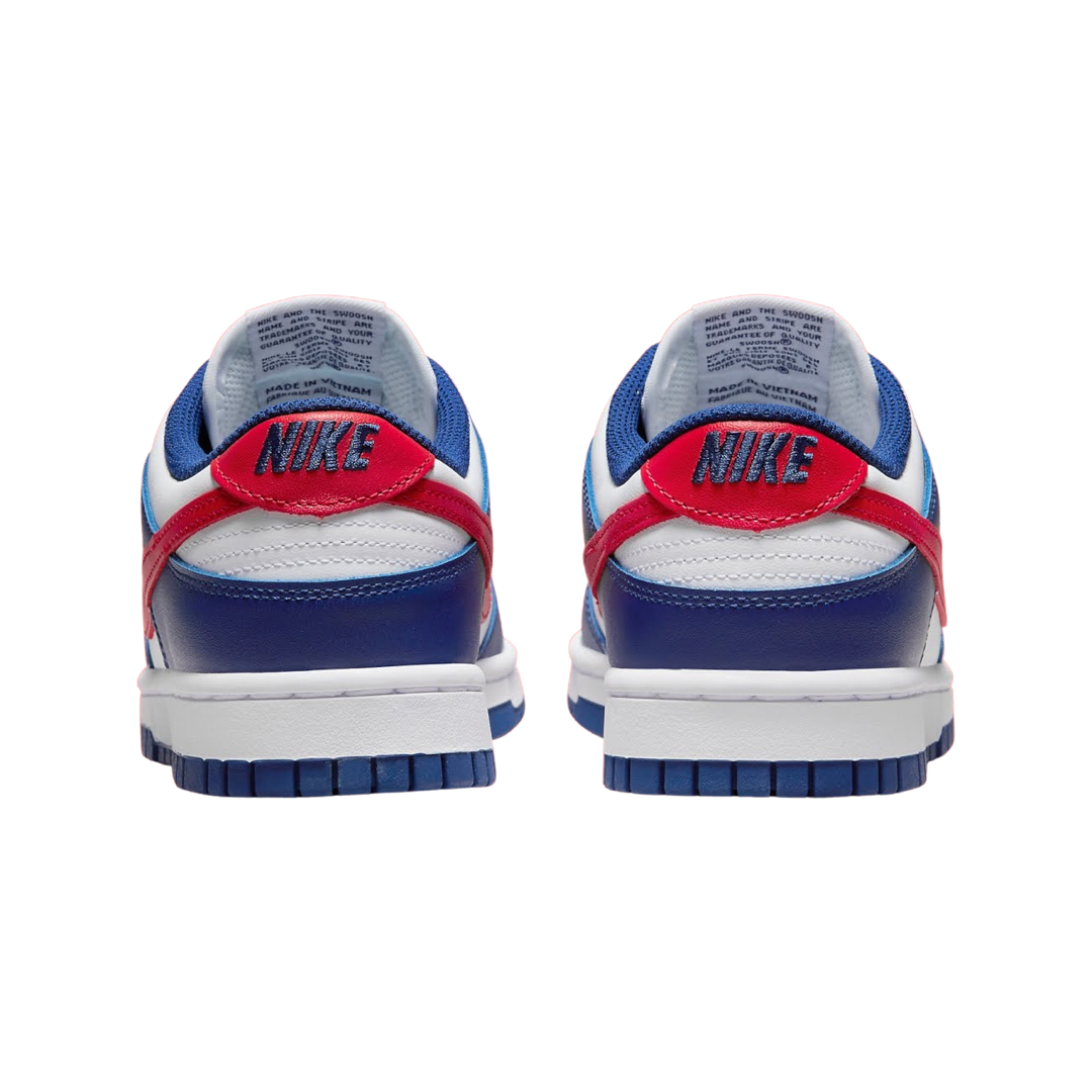 Women's Dunk Low White University Red Royal White