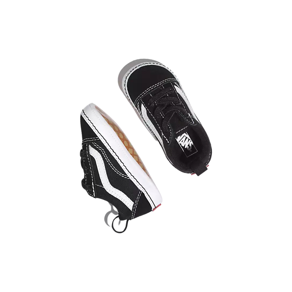 Vans Old Skool Crib Bootie Black White