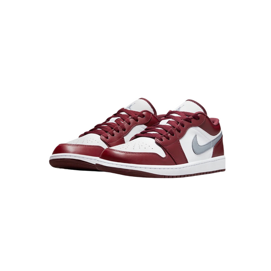 Air Jordan 1 Low GS Cherrywood Bordeaux White