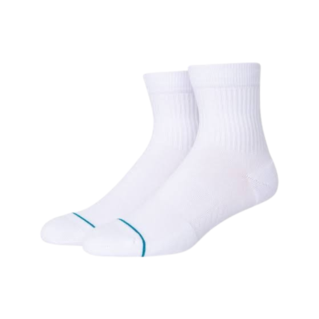 Stance Icon Quarter Socks 3 Pack White White