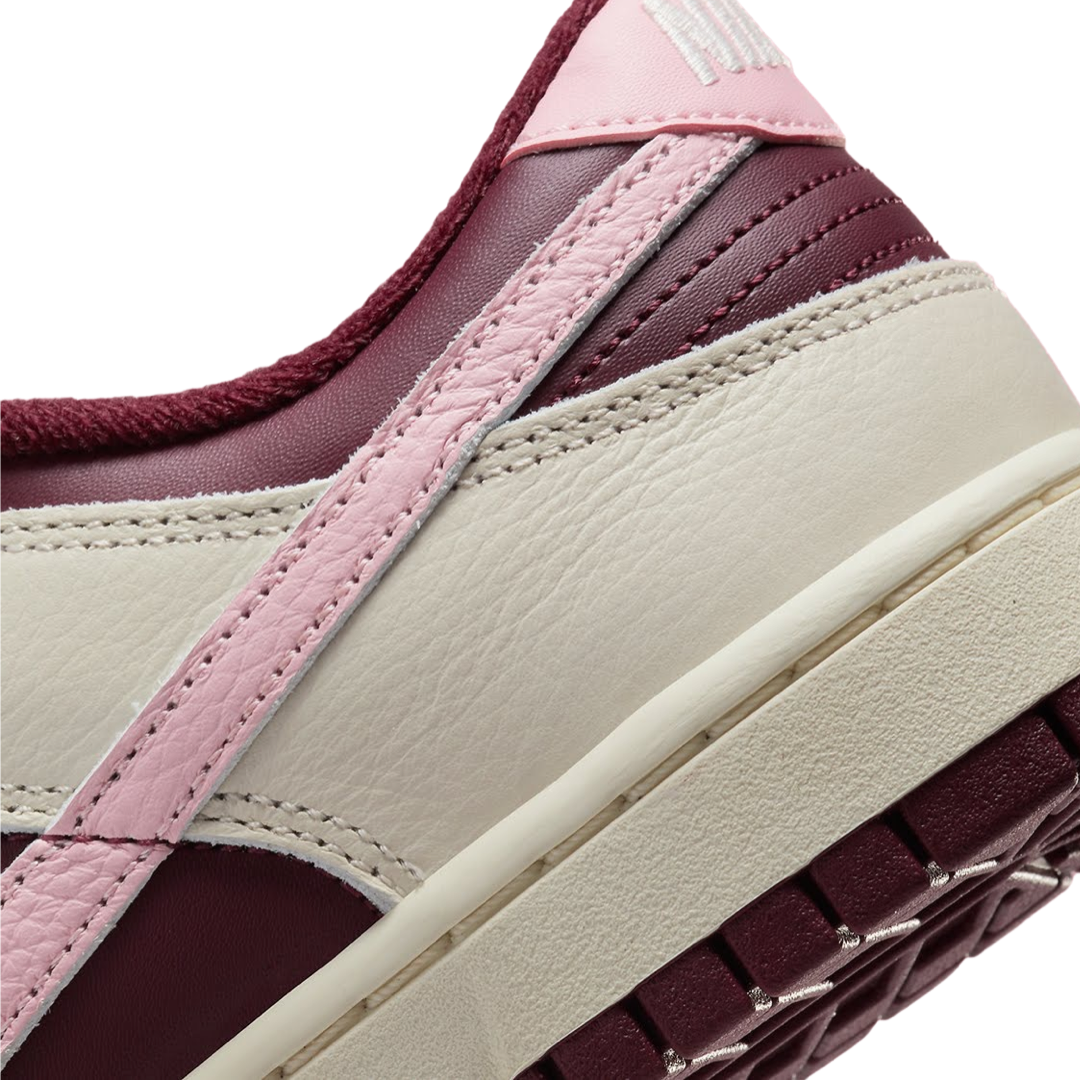 Nike Women's Dunk Low Premium Valentines Day Pale Ivory Medium Soft Pink Might Maroon