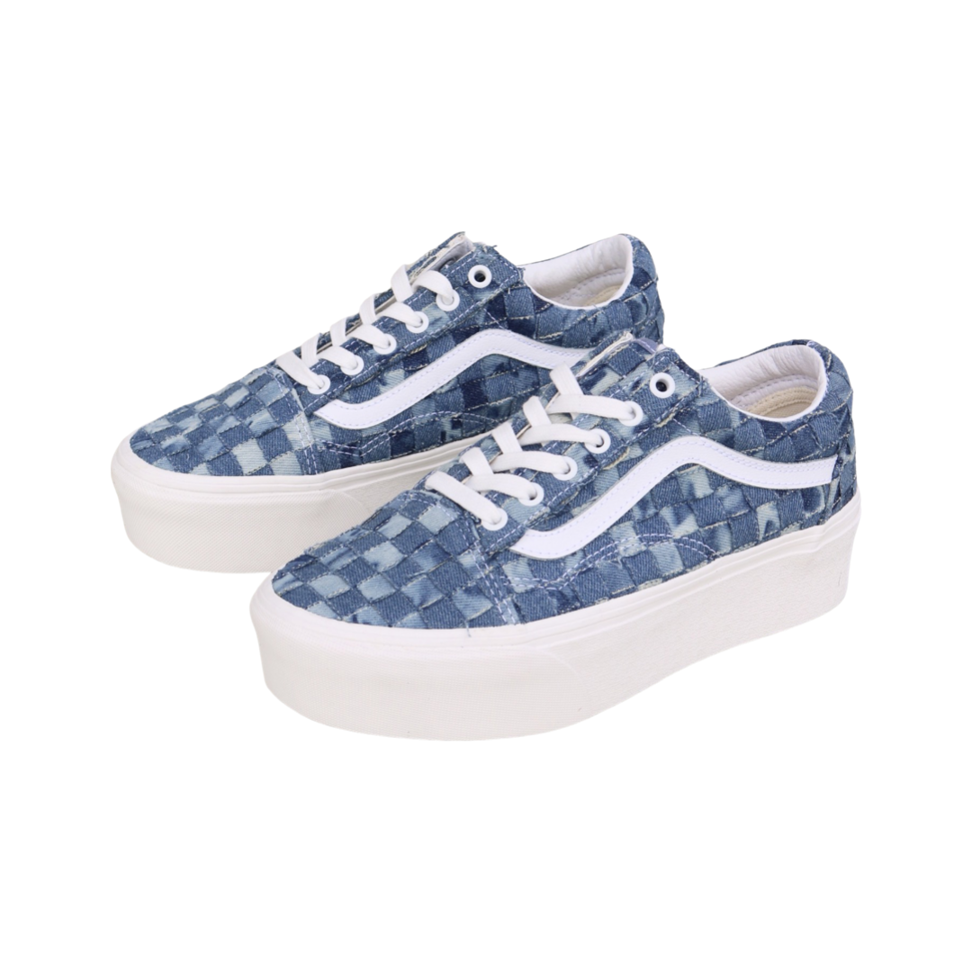 Vans Old Skool Stackform Woven Denim White