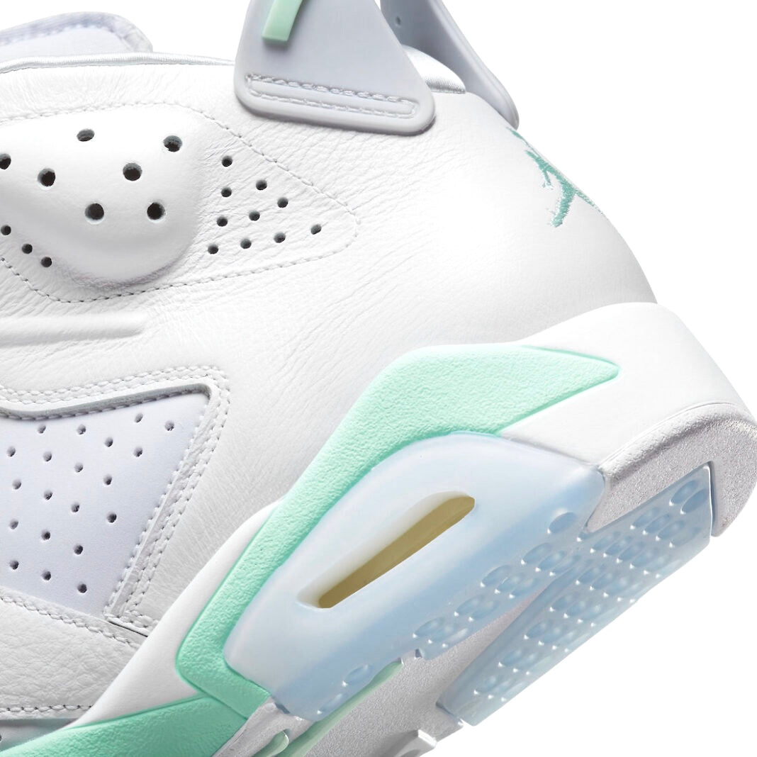 Women's Air Jordan 6 Retro White Pure Platinum Mint Foam