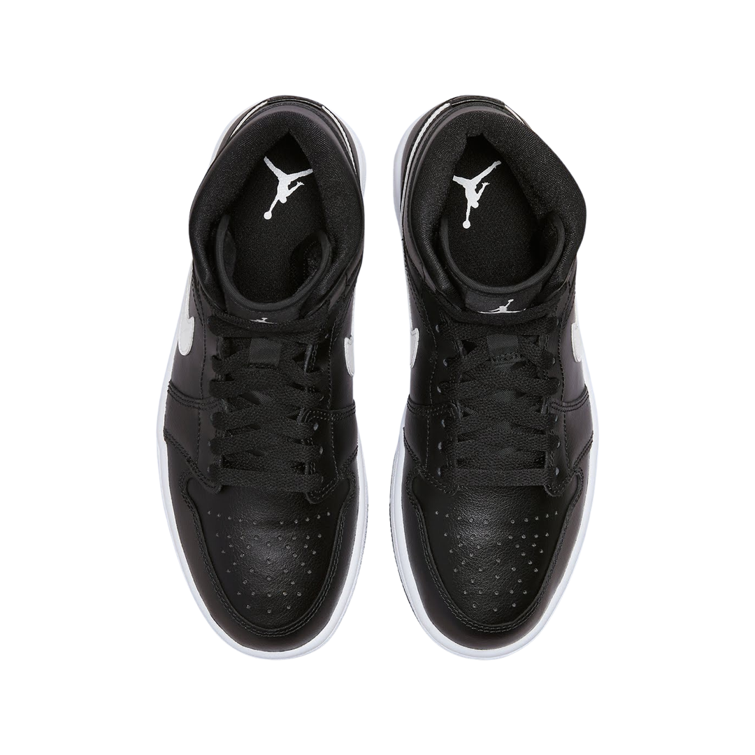 Women's Air Jordan 1 Mid Black White Black