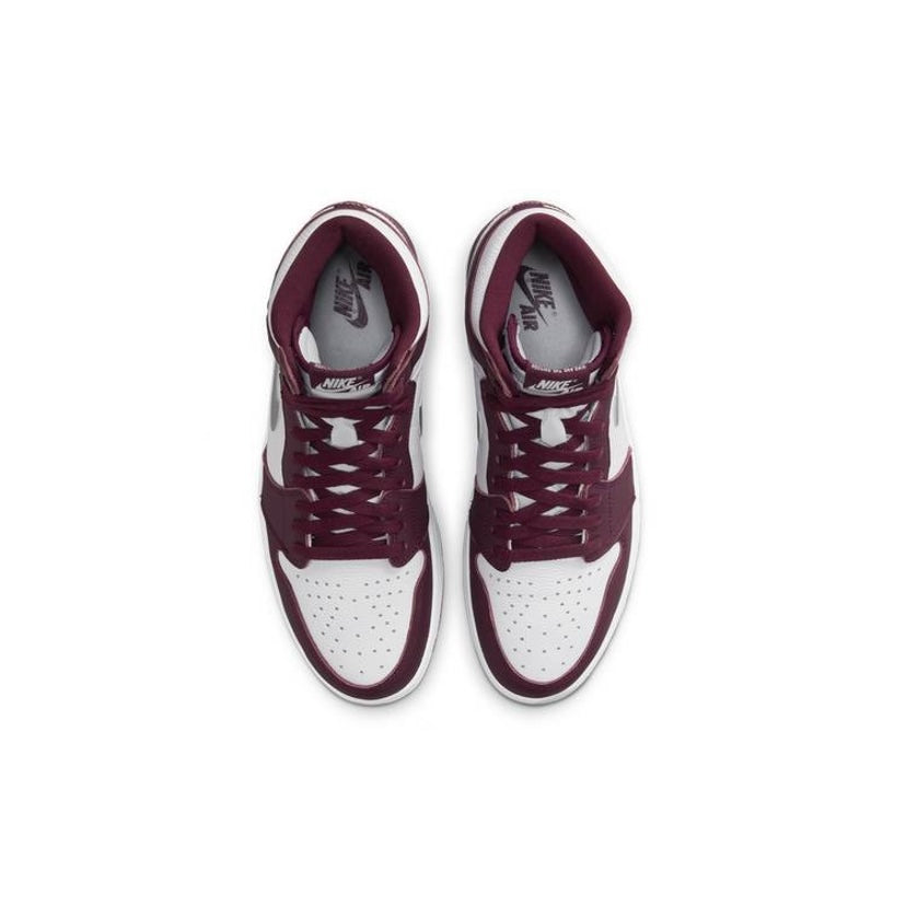 Air Jordan 1 High Retro Bordeaux Metallic Silver White