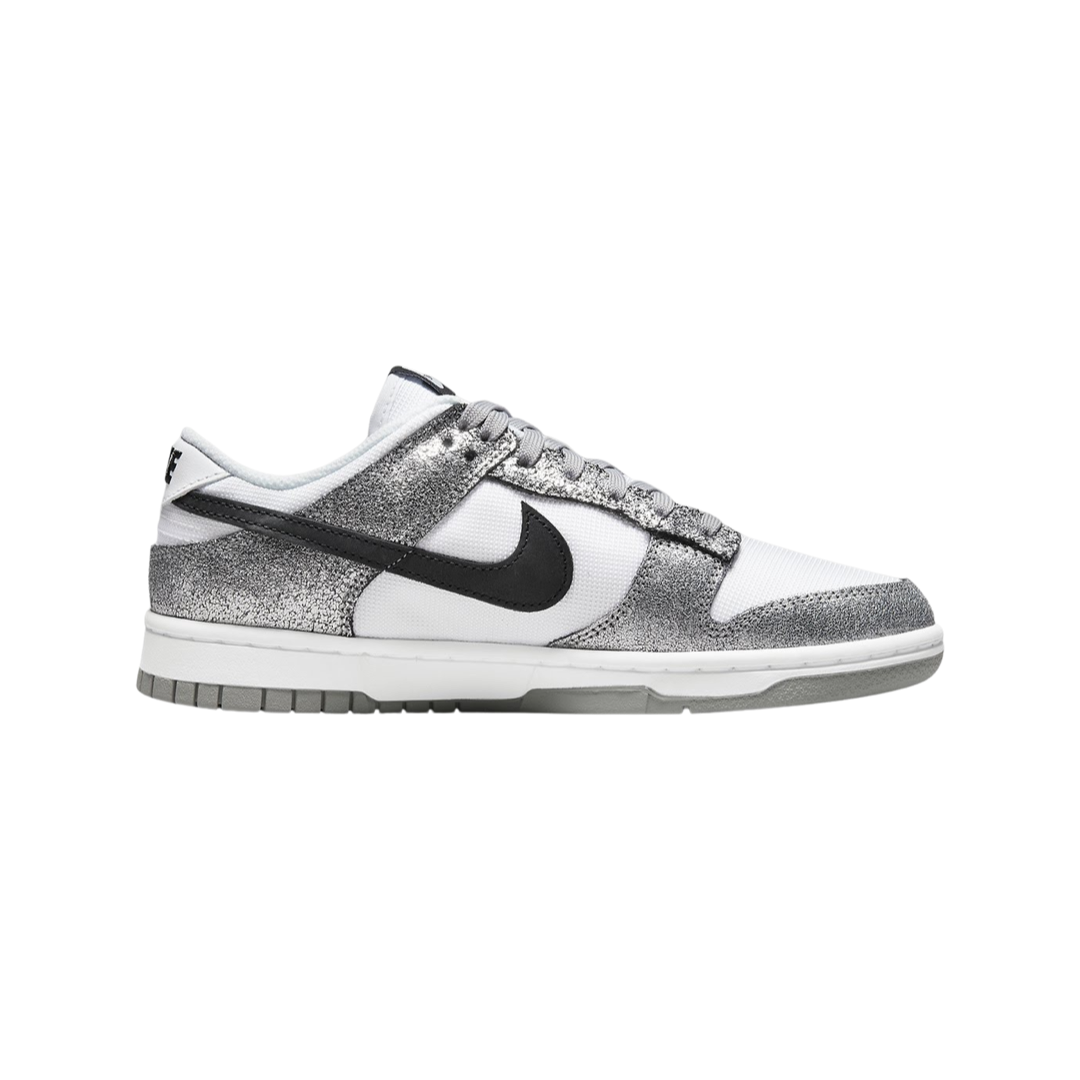 Nike Women's Dunk Low Metallic Silver Black White