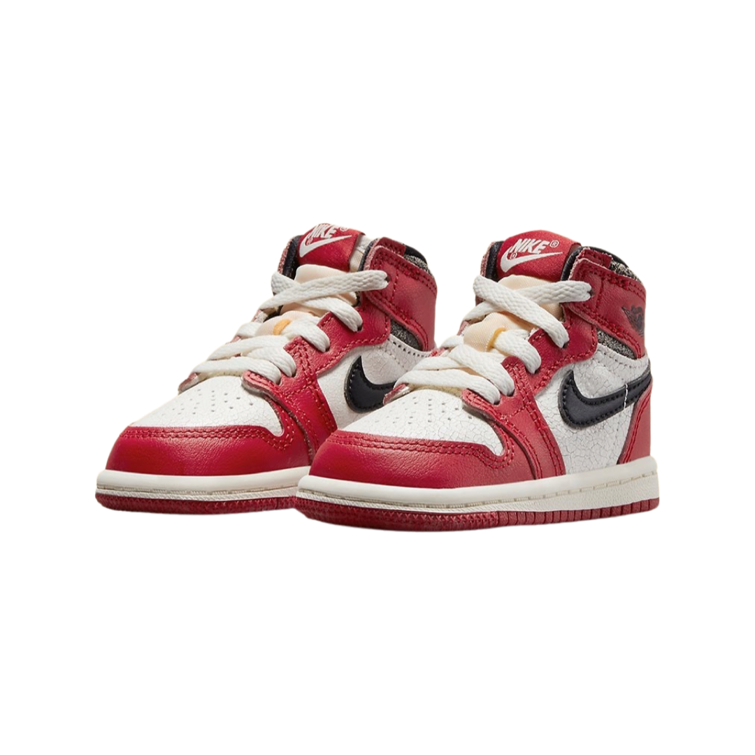 Toddler Air Jordan 1 Retro Lost and Found Varsity Red Black Sail Muslin TD