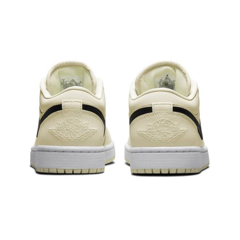 Women's Air Jordan 1 Low Coconut Milk White Black