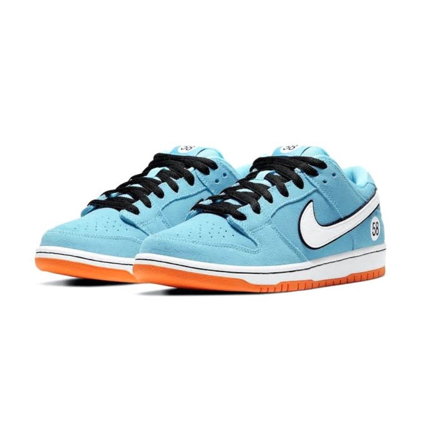 Nike SB Dunk Low Pro Club 58 Gulf Blue Chill White Safety Orange