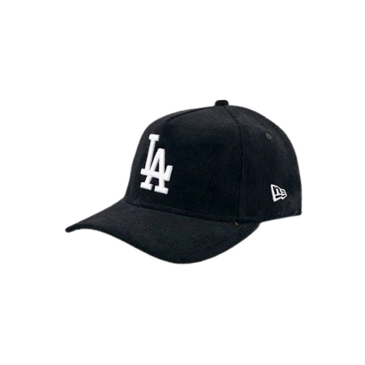 Women's New Era 940 CS LA Dodgers Corduroy Black White Clothstrap