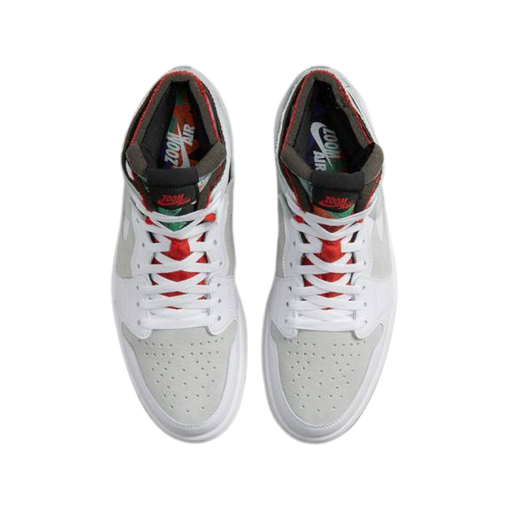 Air Jordan 1 High Zoom Air CMFT Hare White Light Silver Dark Concord True Red