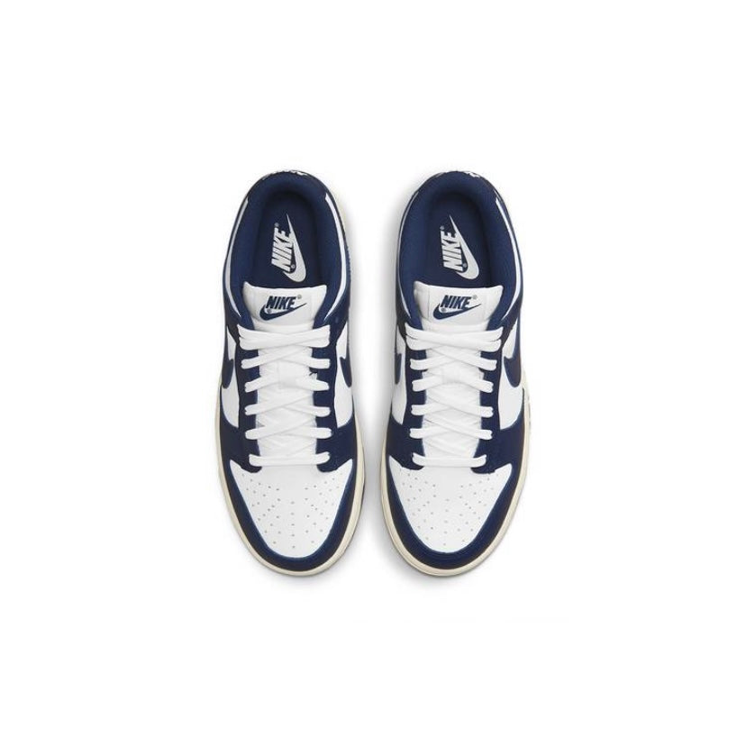 Women's Dunk Low White Navy Vintage Cream