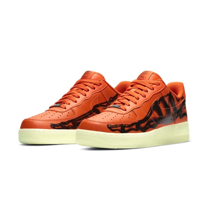 Air Force 1 Low Skeleton Starfish Orange White Black