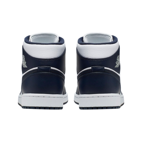 Air Jordan 1 Mid Obsidian White Metallic Gold Obsidian
