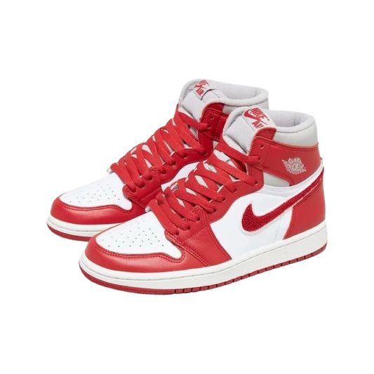 Women's Air Jordan 1 High Varsity Red Light Iron Ore Sail White