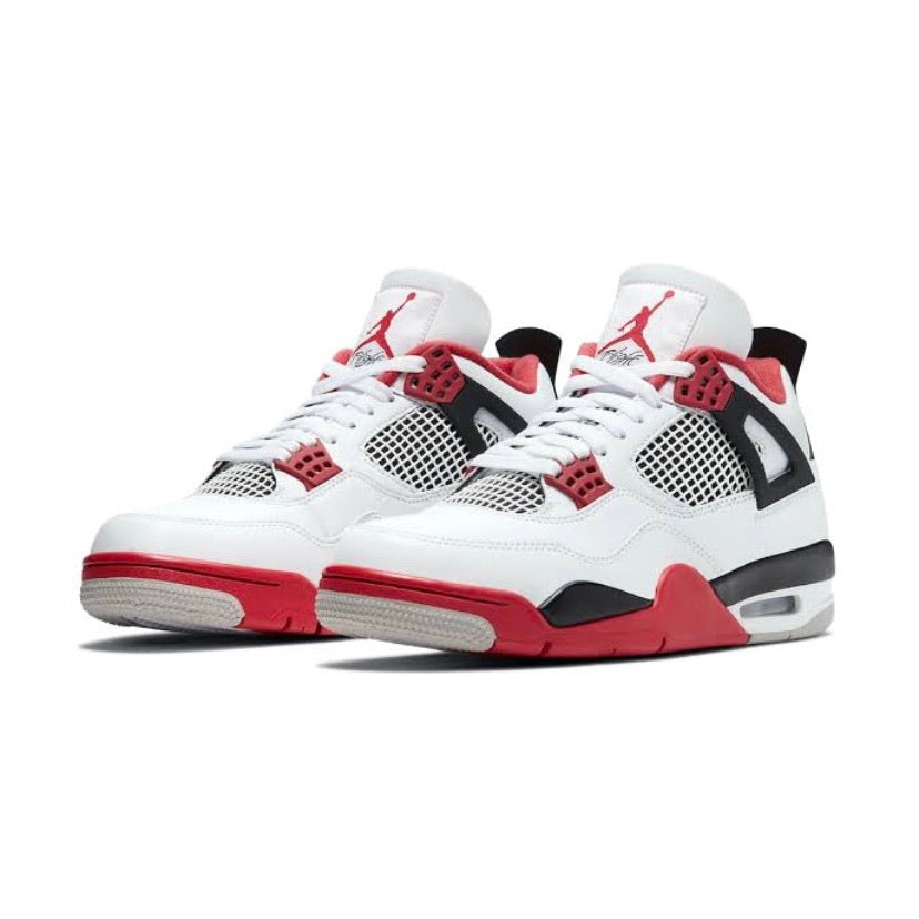 Air Jordan 4 Retro Fire Red (2020) White Fire Red Tech Grey