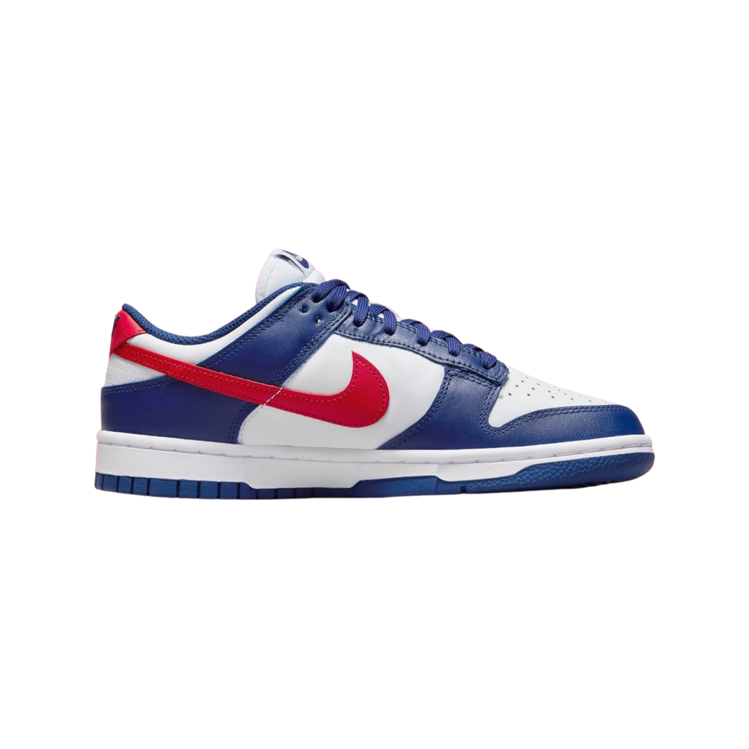 Women's Dunk Low White University Red Royal White