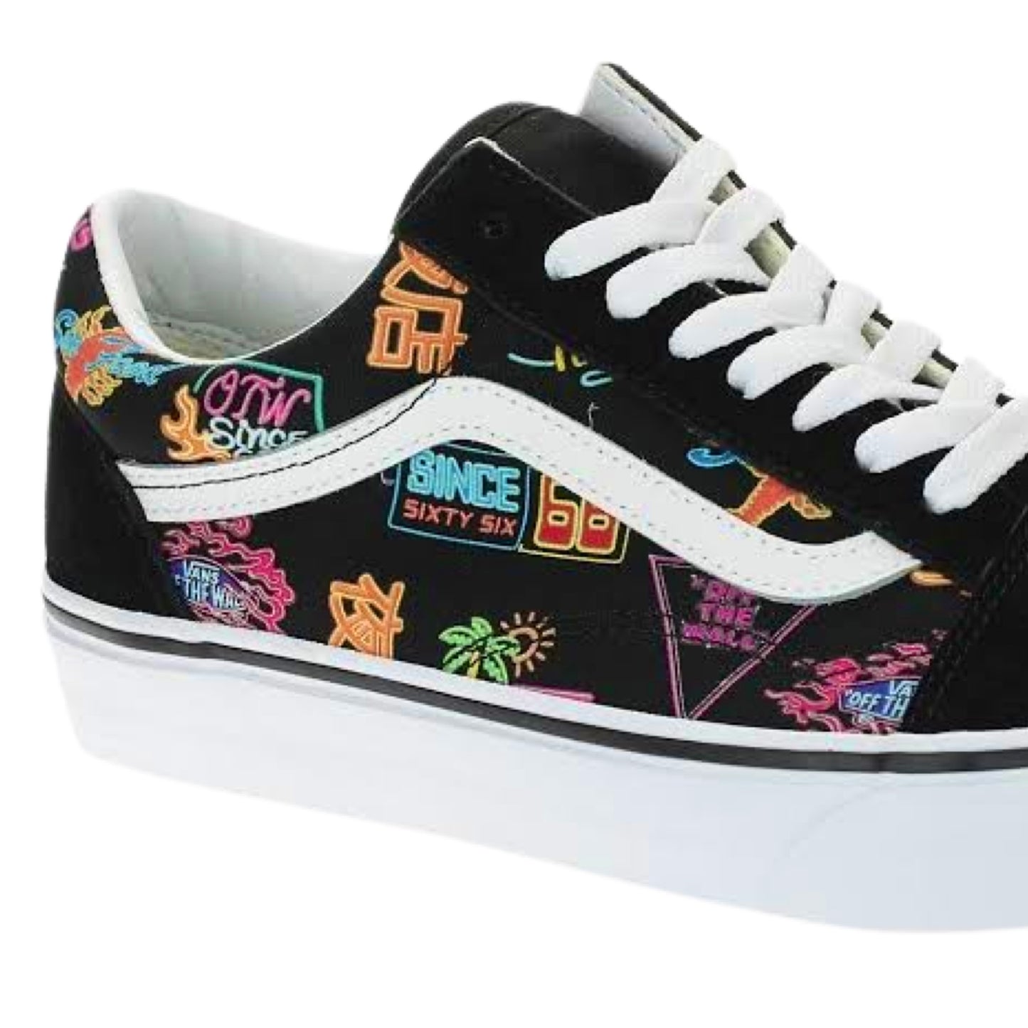 Vans Old Skool Neon Markets Black True White