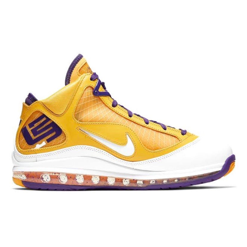 Nike Lebron 7 QS Media Day Court Purple White Amarillo