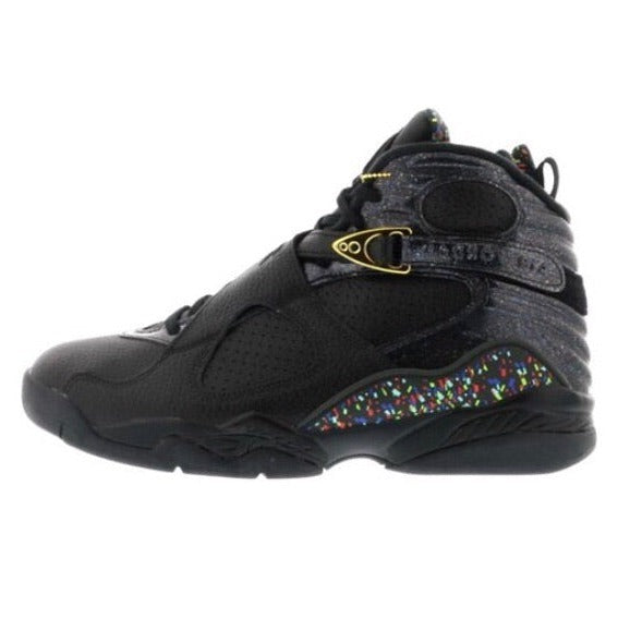 Air Jordan 8 Retro C&C "Confetti" Black Metallic Gold Anthracite